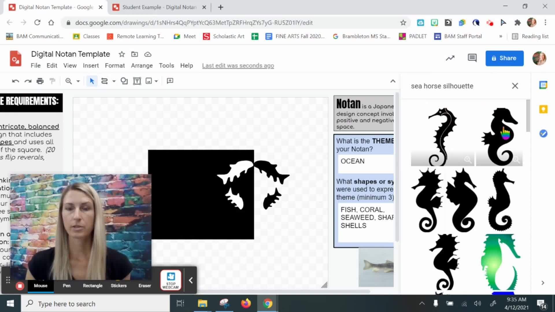 Digital Notan With a Theme