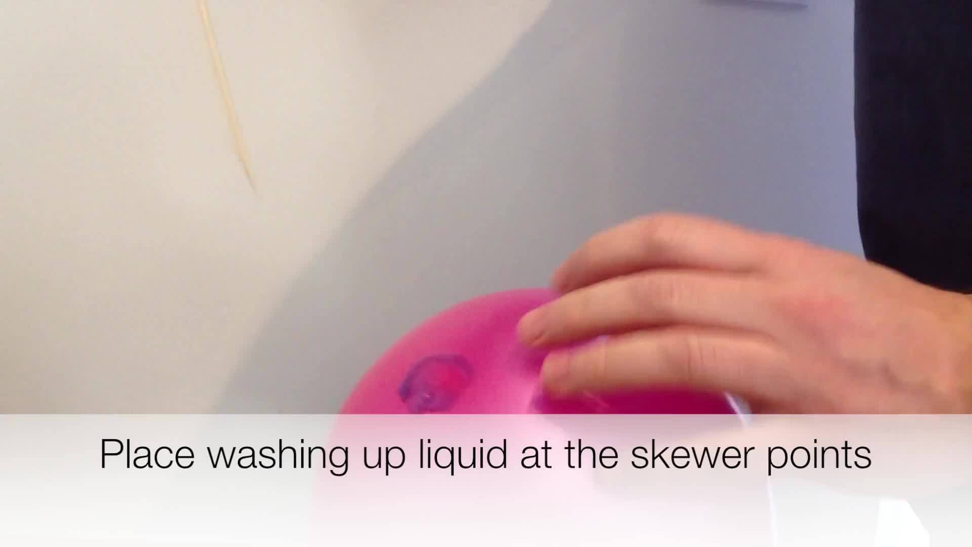 How to skewer a balloon