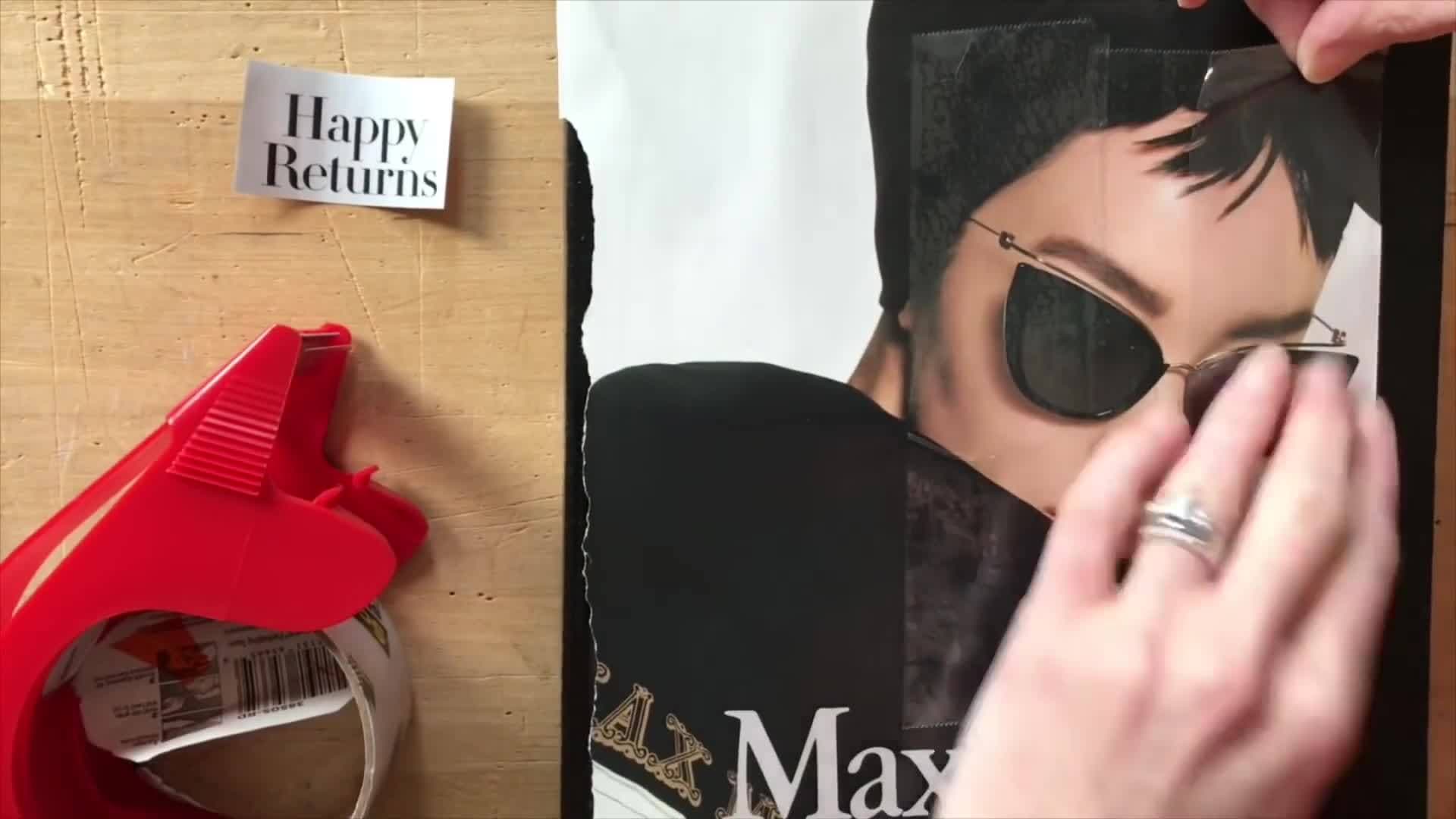 Magazine Tape Transfer Tutorial for Translucent Mixed Media Collage