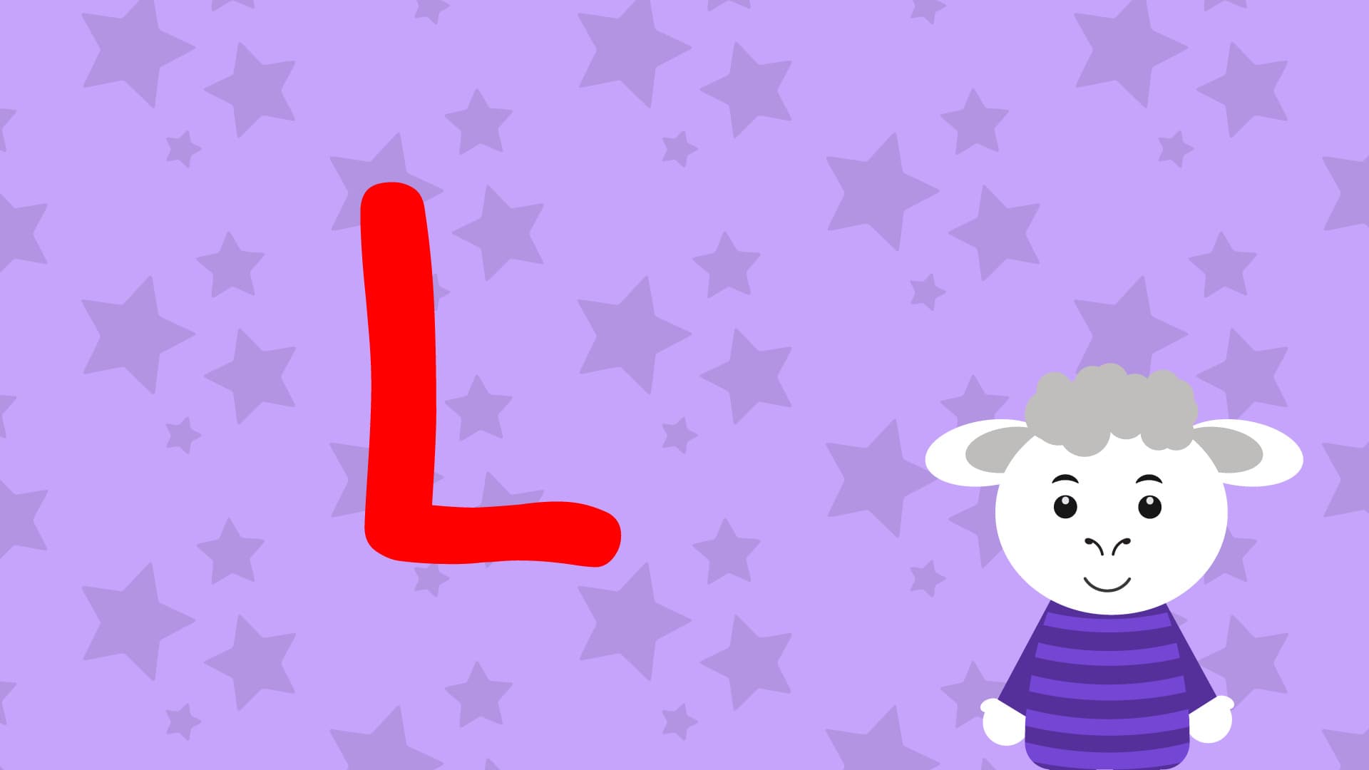 L Is For Lamb - Upper Case