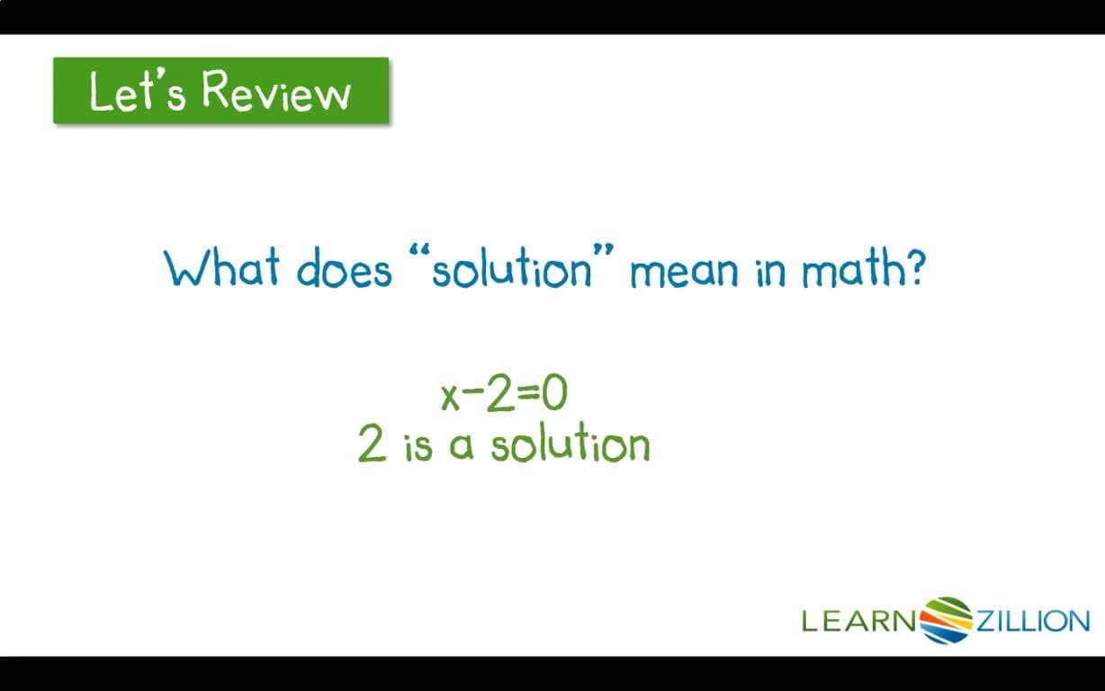 Solving Equations: Understanding How Different Equations Can Have the Same Solution