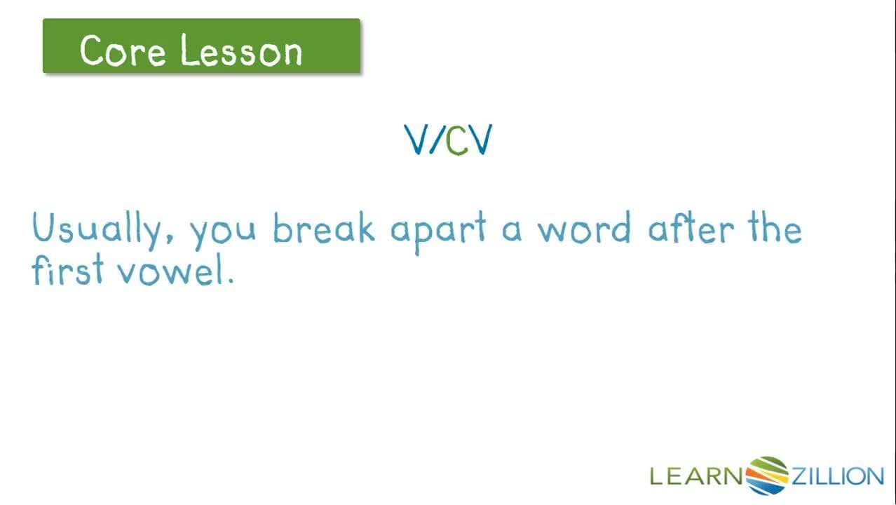 Decoding Words: Breaking Up Syllables After Long Vowels