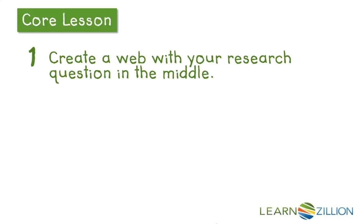 Organizing Research Notes: Using an Information Web