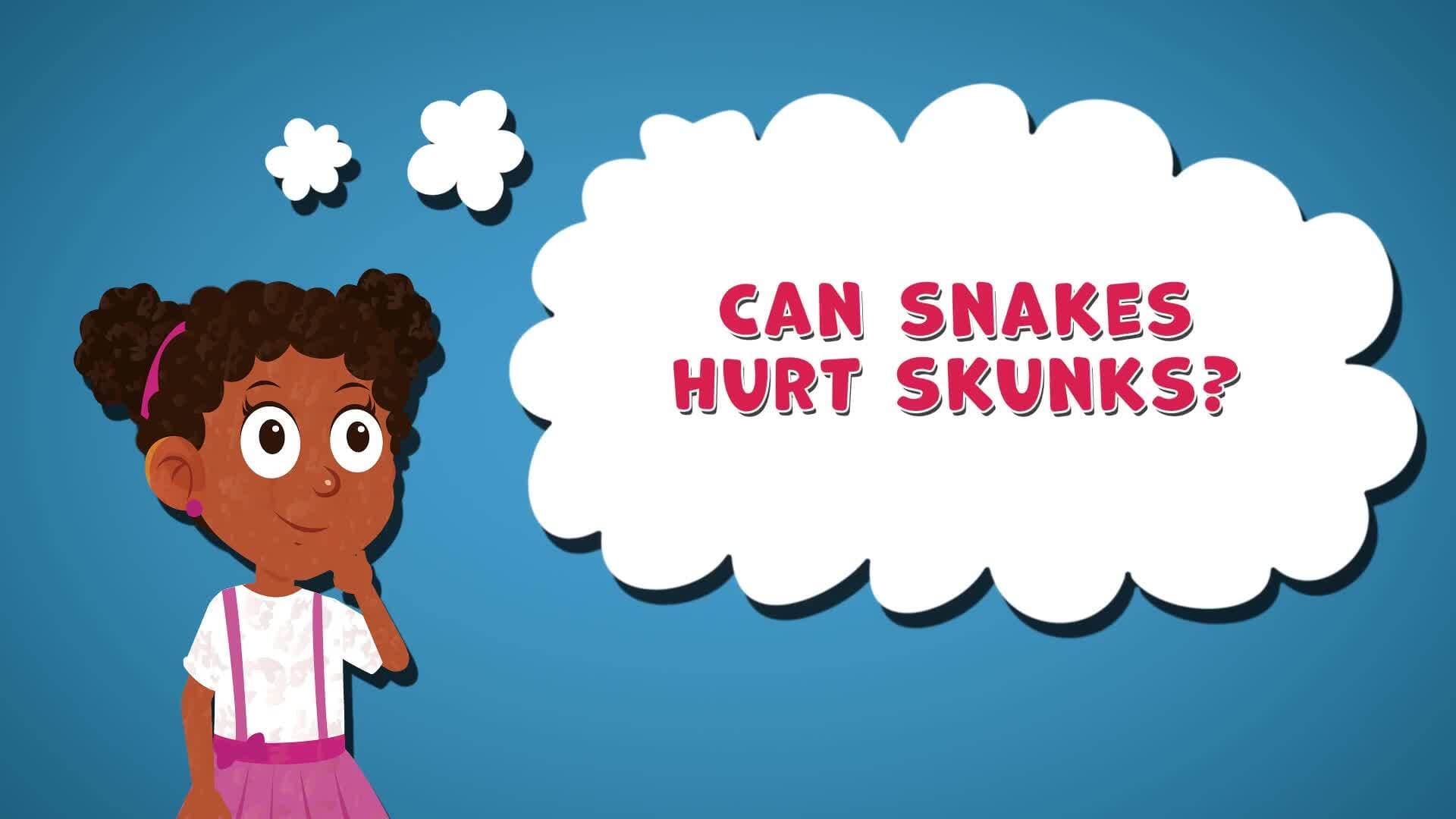 I WONDER - Can Snakes Hurt Skunks?