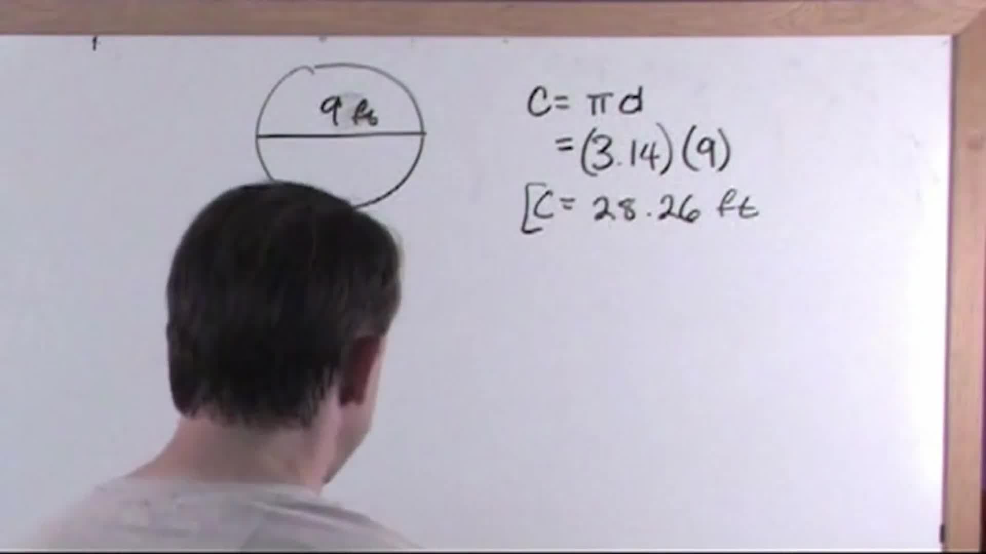 Circles And Circular Figures: Calculating the circumference of a circle
