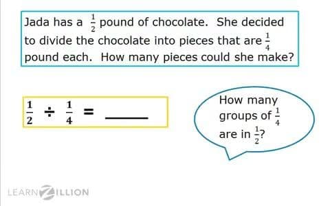 Dividing Fractions by Fractions Using Models