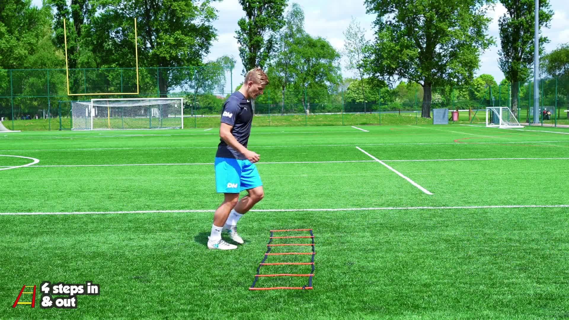 Moving - 4 steps in & out the hoop