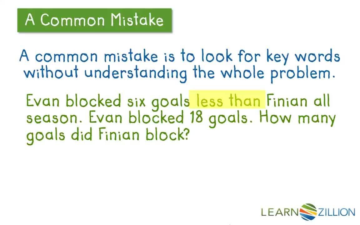 Solving Subtraction Word Problems: Identifying Key Phrases