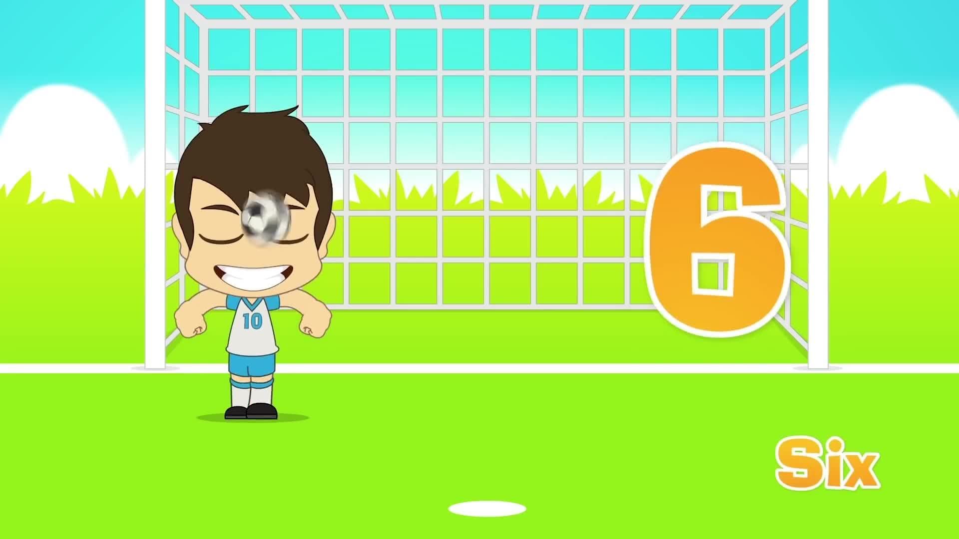 Learn English Numbers with Football for children 1 -10 (Numbers in English for Kids with zakaria)