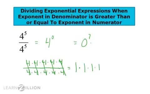 Dividing Exponential Expressions with Exponents in the Denominator