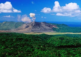 In the shadow of a volcano