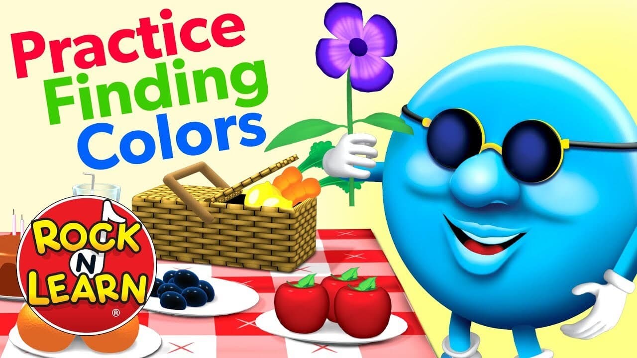 Preschoolers Learn to Say Colors on a Picnic