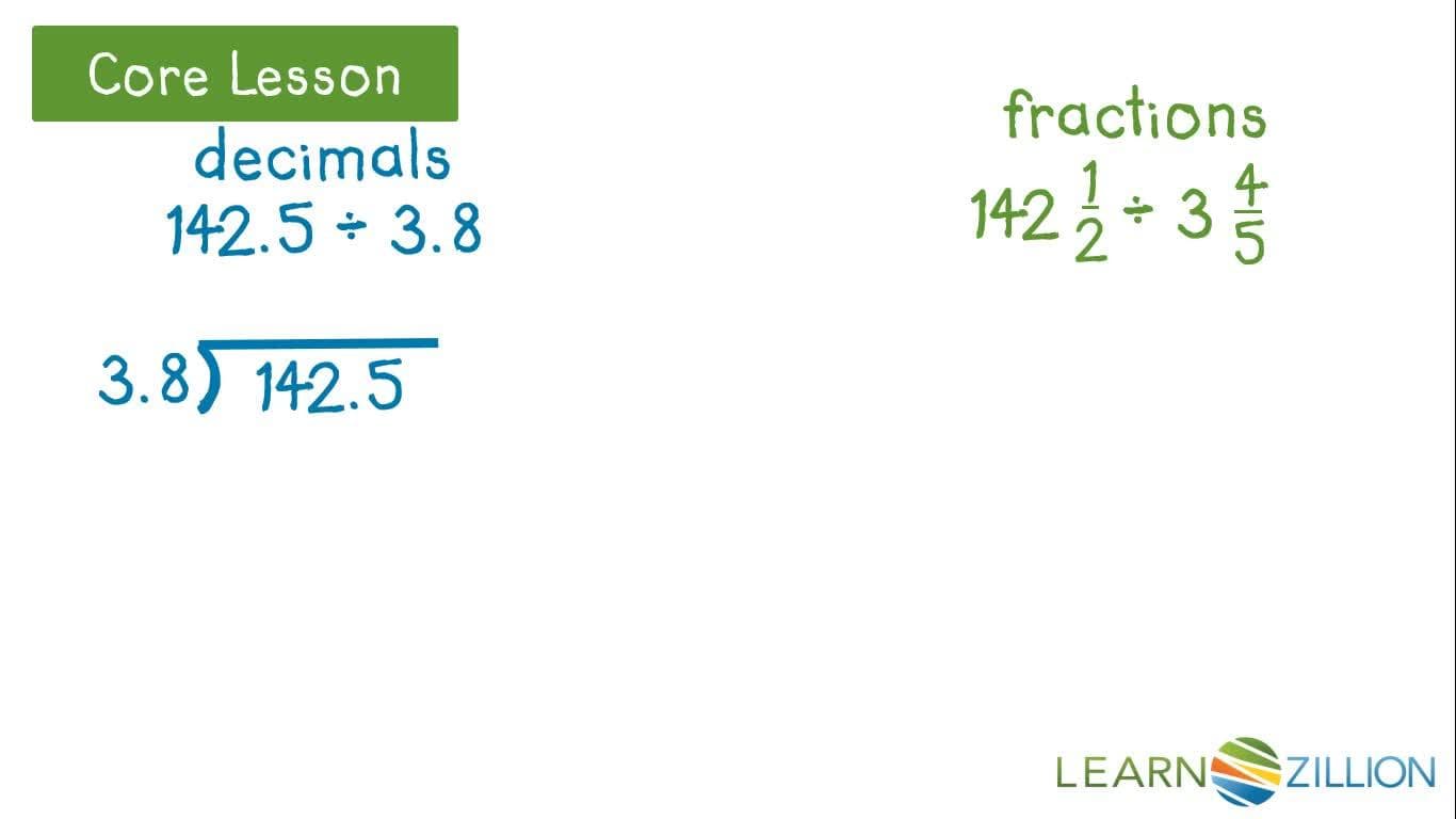 Working with Decimals, Fractions, and Whole Numbers