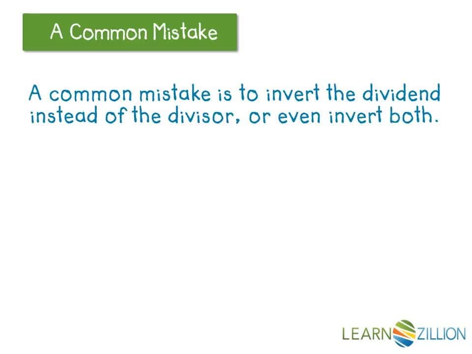 Fraction Division Using Reciprocals and Multiplication