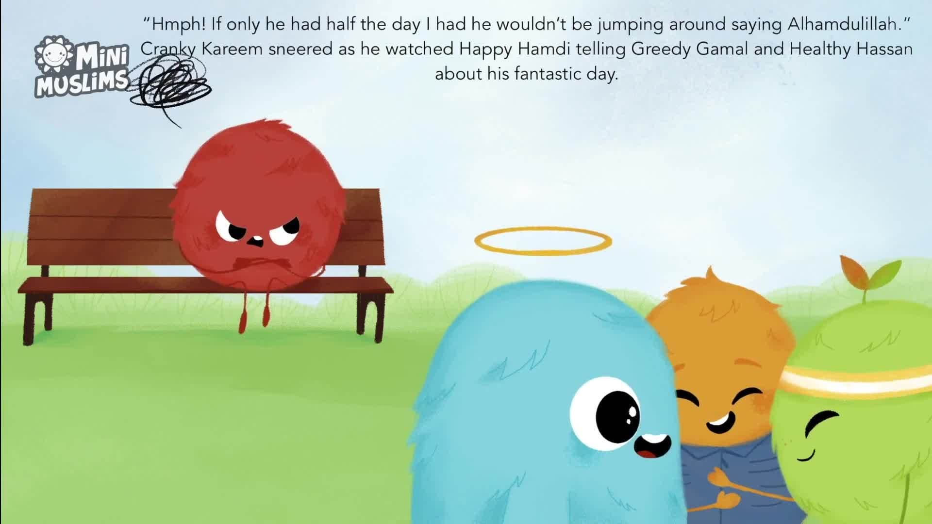 Islamic Stories for Kids 📚 Cranky Kareem Says Alhamdulillah ☀️ MiniMuslims