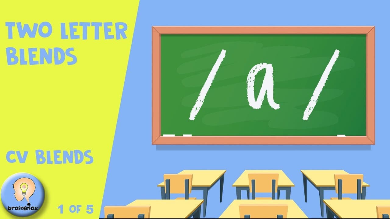 Two Letter Blends "a" | CV Blends | Early Phonics | 1/5