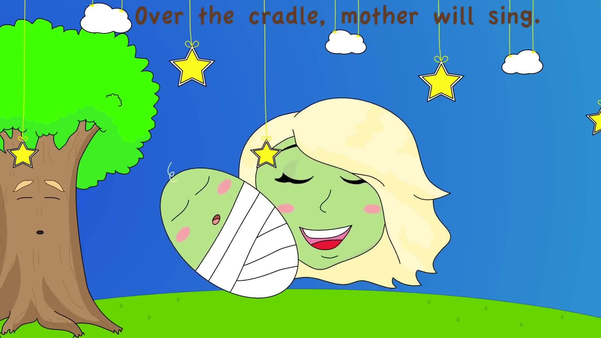 Rock-A-Bye Baby Nursery Rhyme | Lullaby For Babies