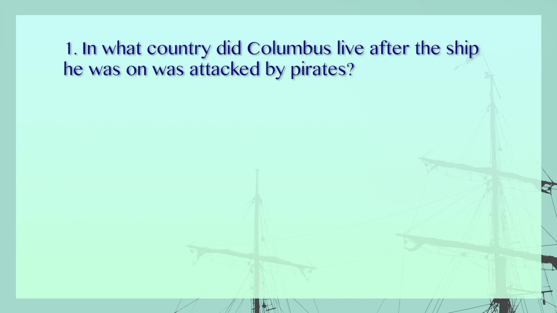 History Kids: Christopher Columbus