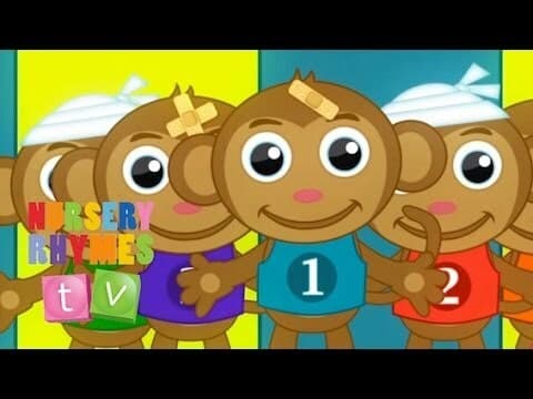FIVE LITTLE MONKEYS | Classic Nursery Rhymes | English Songs For Kids | Nursery Rhymes TV