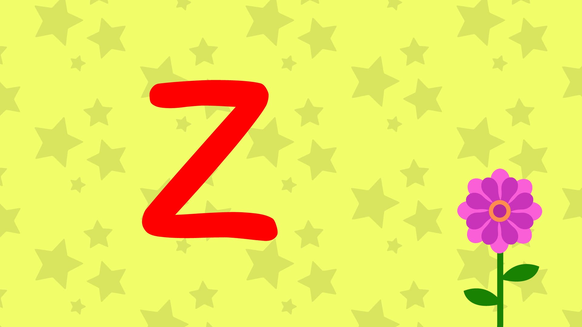 Z Is For Zinnia - Upper Case