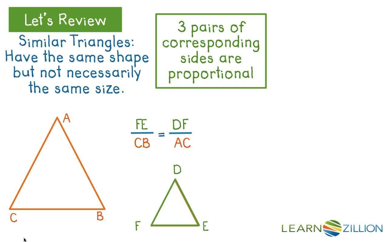 Determining Similarity of Right Triangles Using Angle Measures