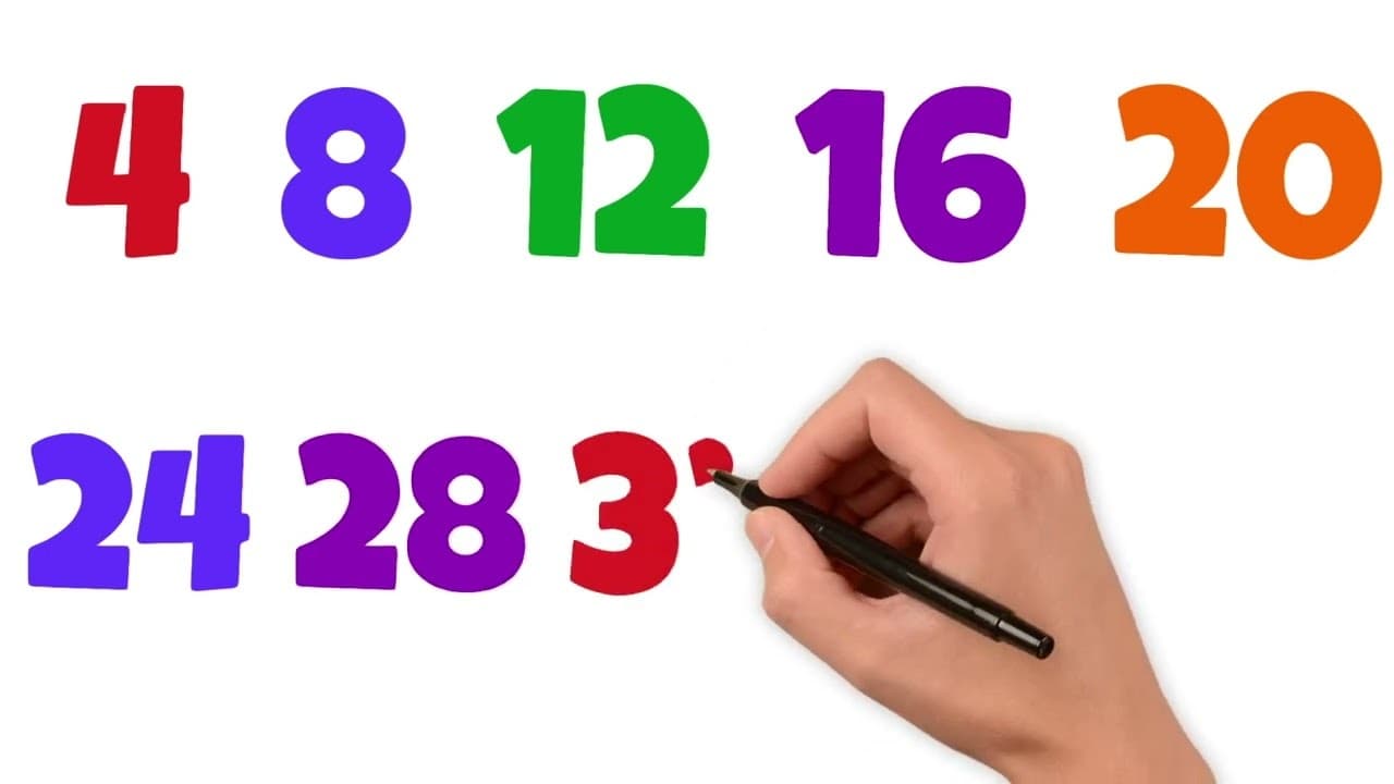 Let's Count Up In 4s