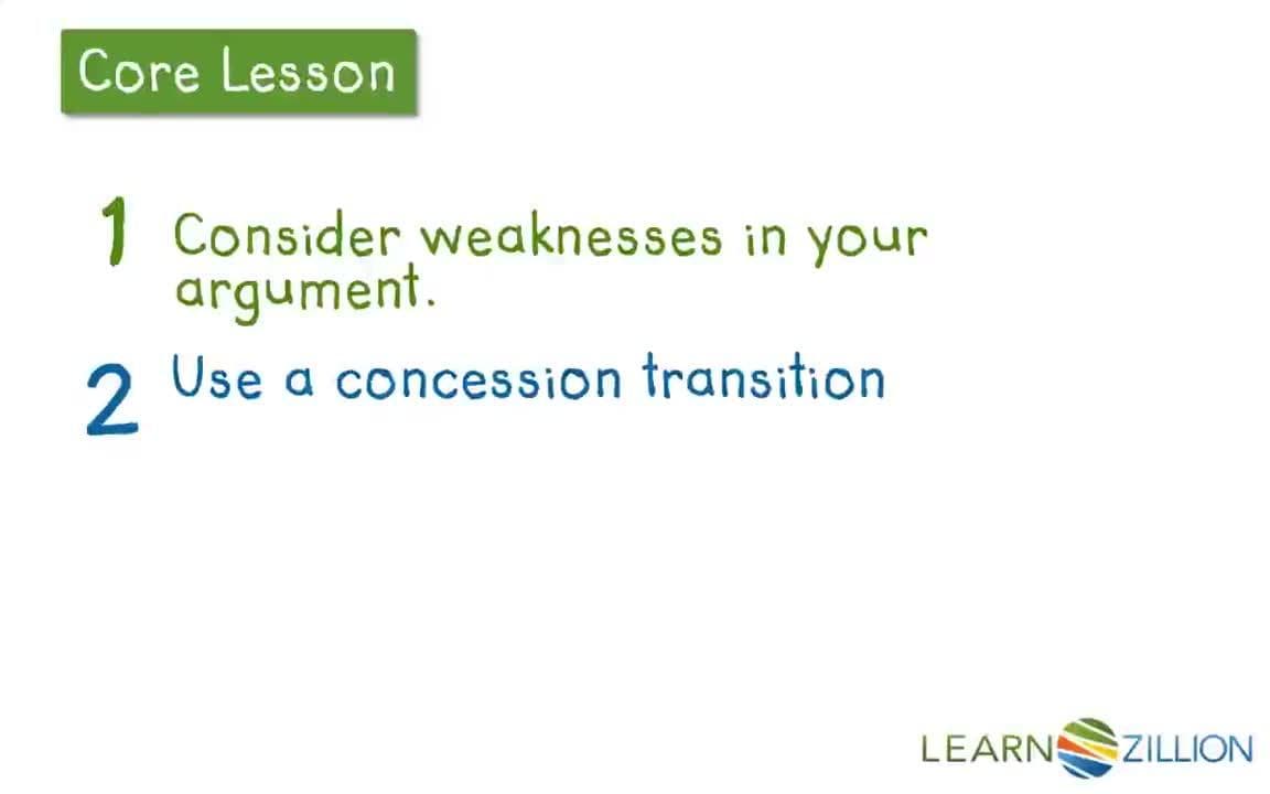 Acknowledging Opposing Viewpoints in Persuasive Writing