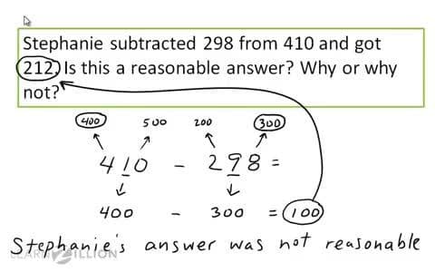 Assessing the Reasonableness of Subtraction with Rounding