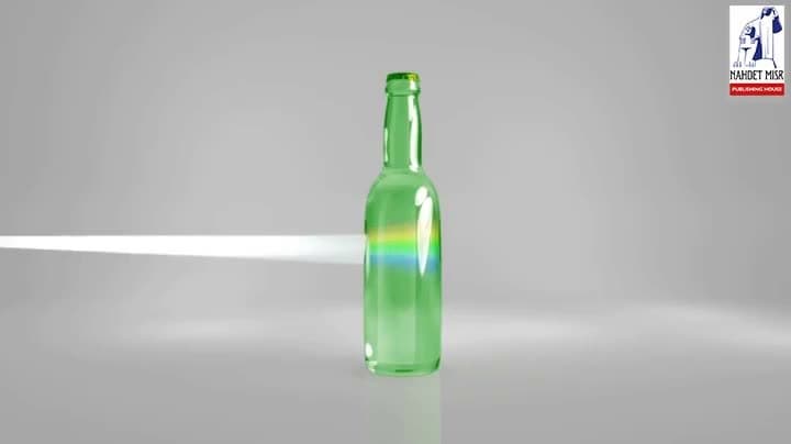 The colored transparent and opaque objects