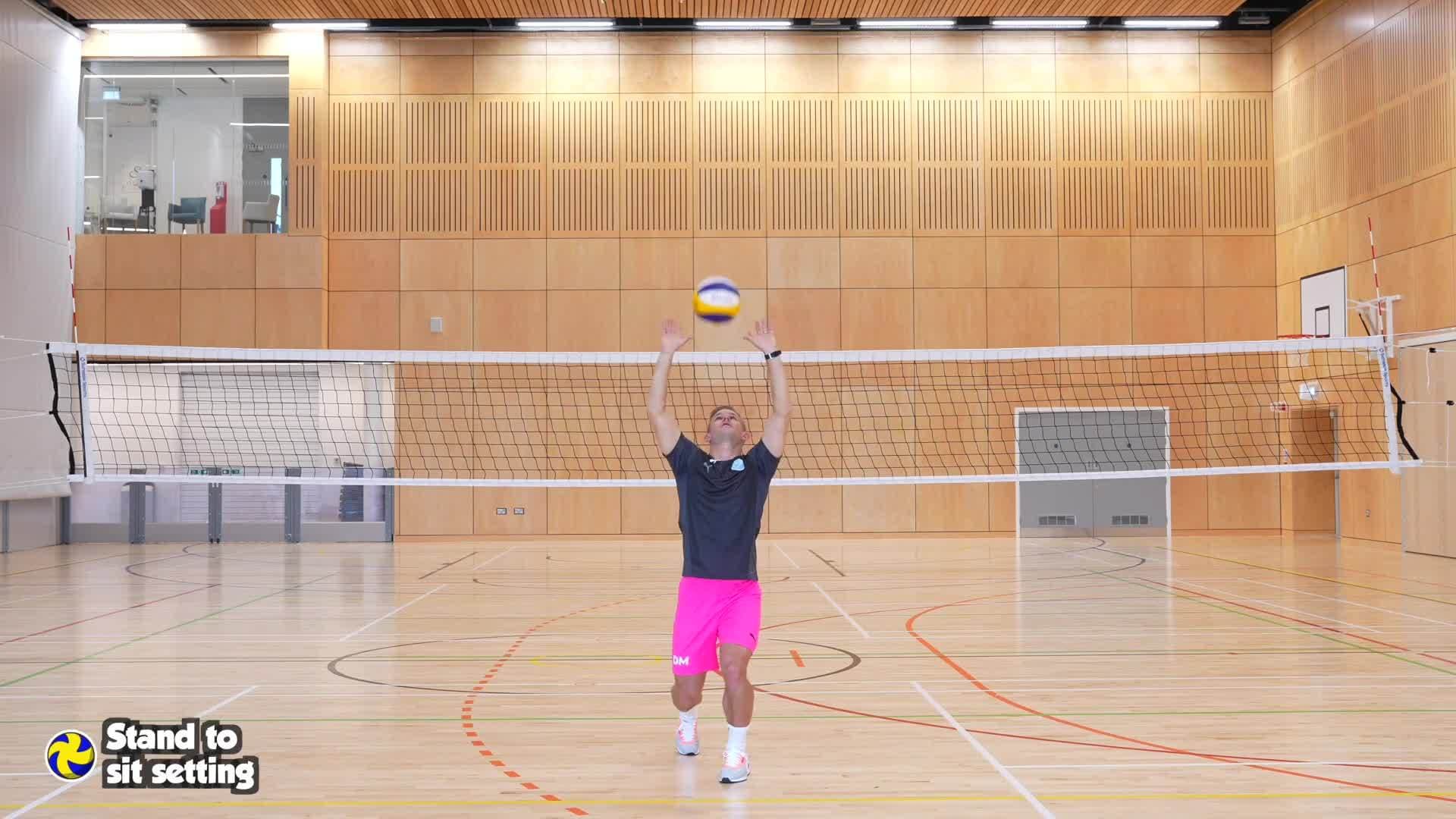 Volleyball - Stand to sit setting
