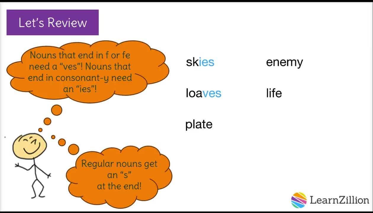 Making Plural Nouns Correct