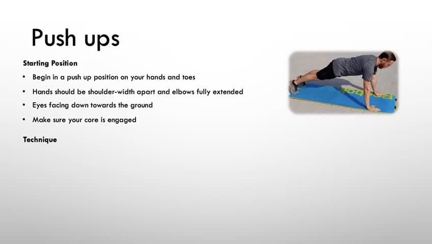 Fitness test - One minute push-up test