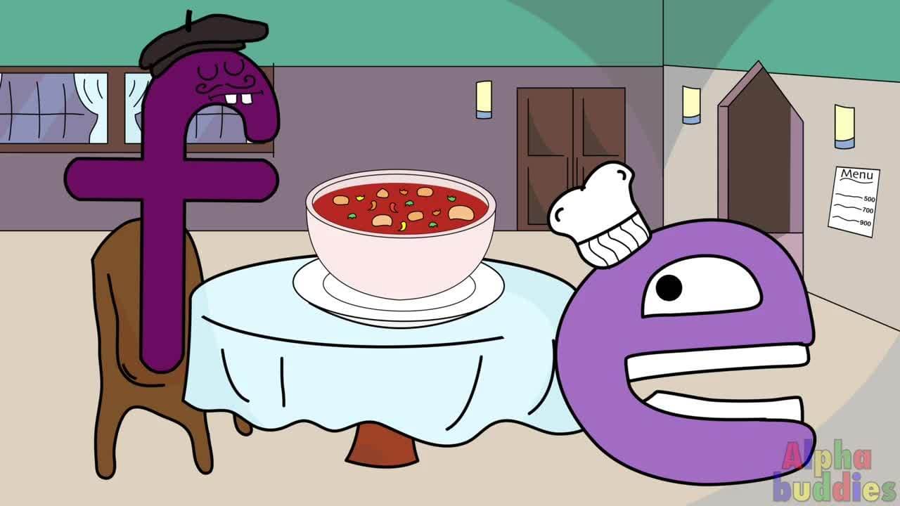 Abc Phonics For Kids | Letters E-F | The Alphabuddies Ep.6