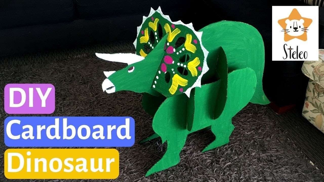 How to Make a Cardboard Triceratops