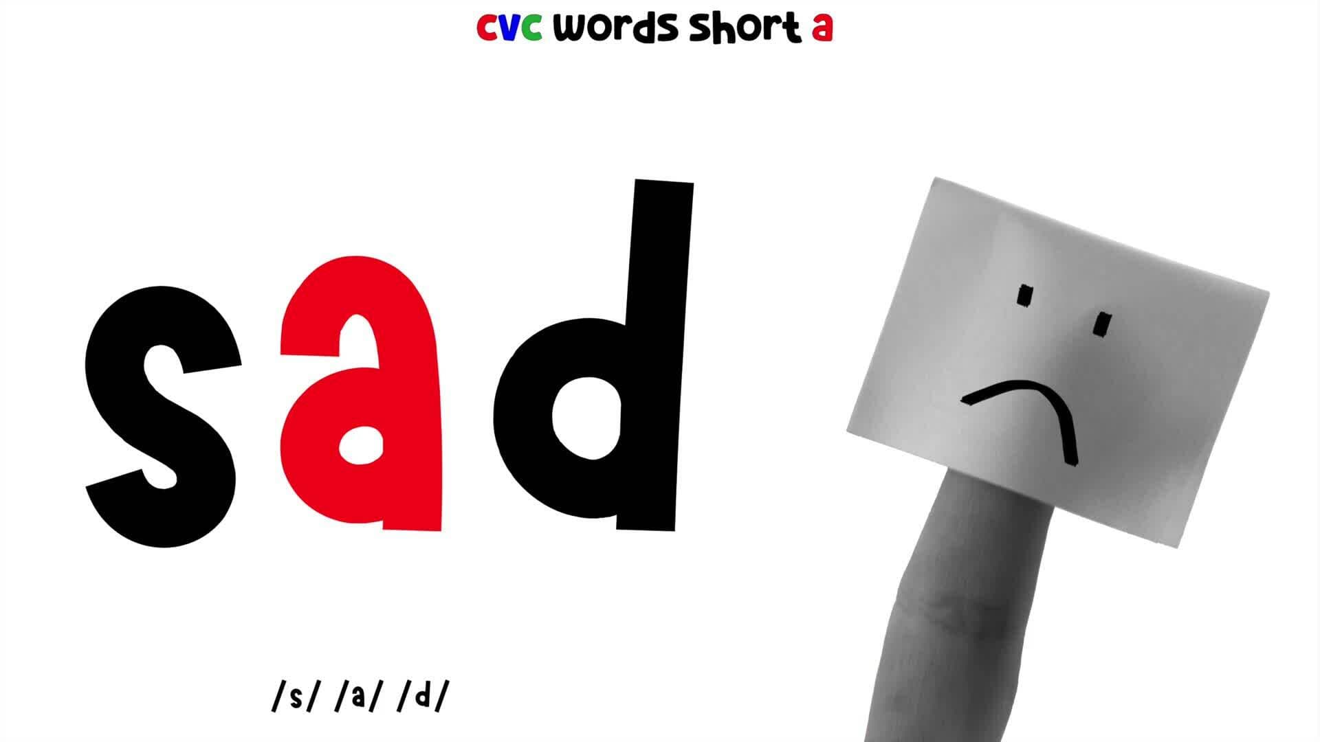 CVC Words And Quiz For Kids - Short 'A'  | 4K