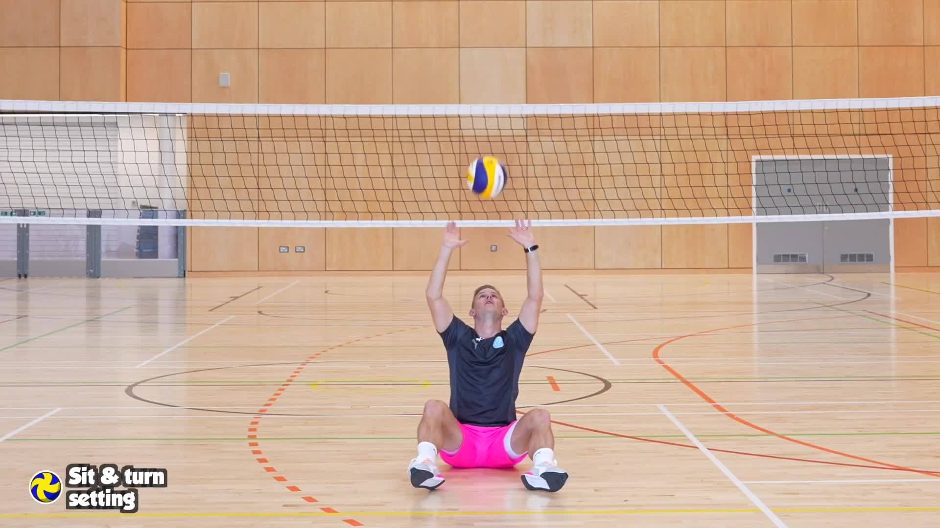 Volleyball - Sit & turn setting