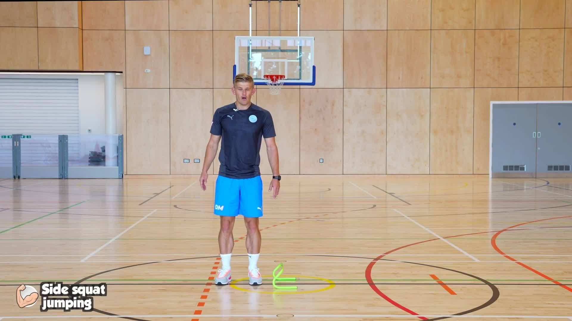 Fitness - Side squat jumping