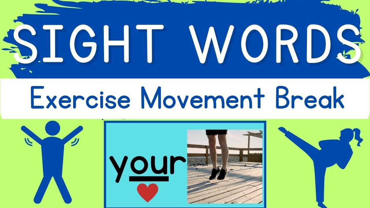 Sight Words Exercise Movement Break