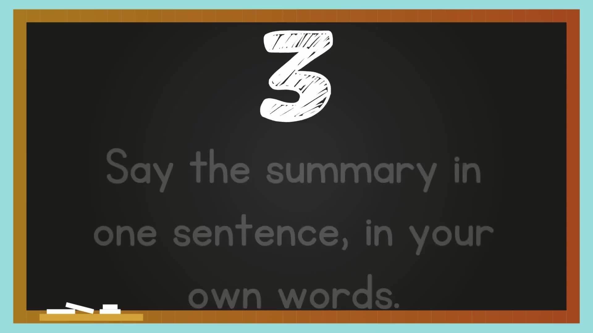 Summarizing {Comprehension}