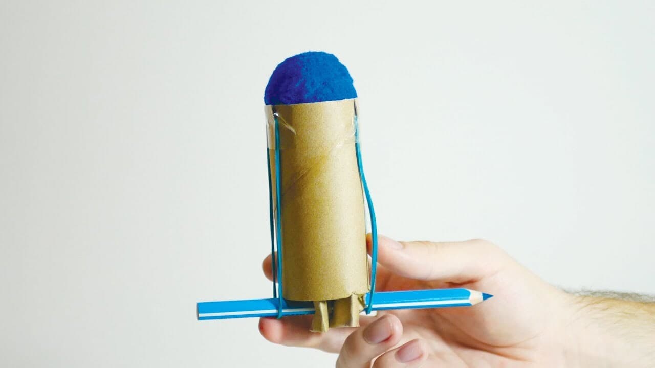 DIY Craft: Pom Pom Launcher