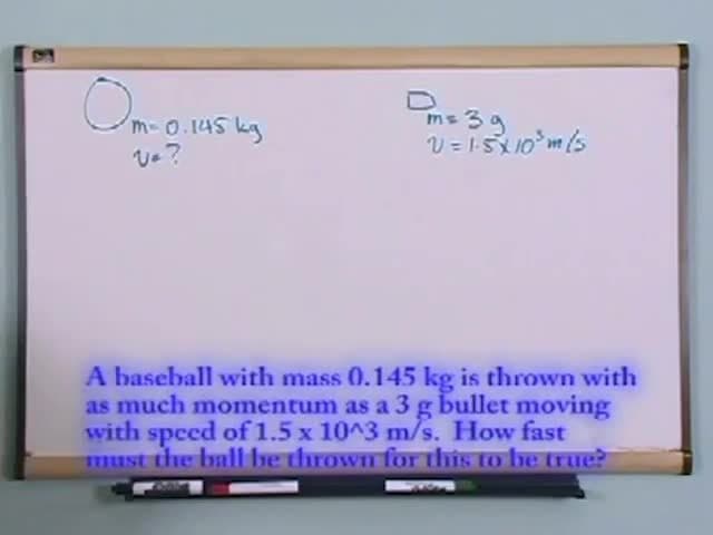 Momentum And Impulse: Solving a problem