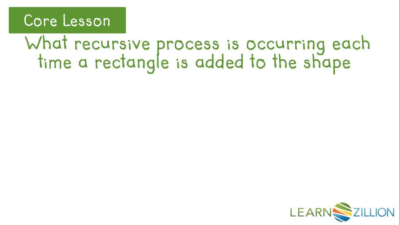 Exploring Recursive Processes in Patterns