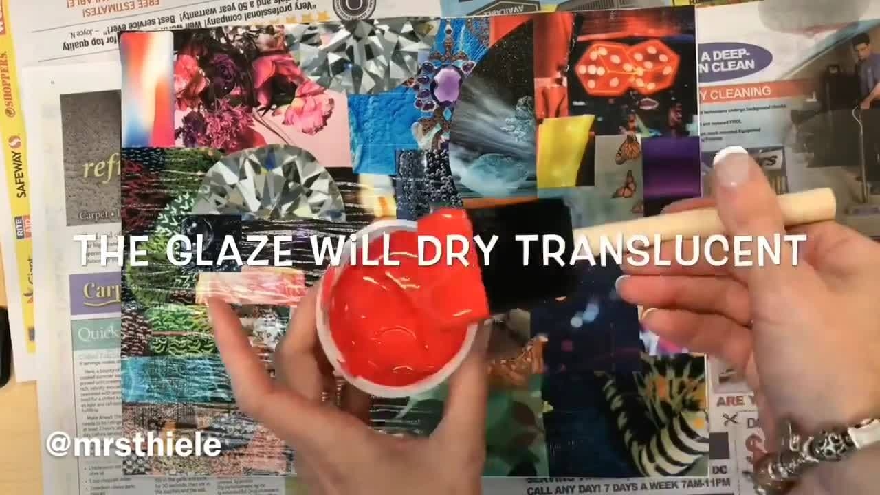 Mixed Media Contrast Painting