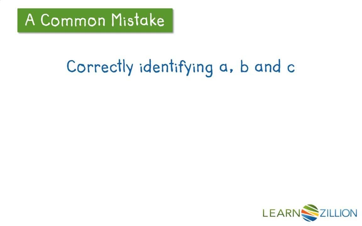 Solving Quadratic Equations using the Quadratic Formula
