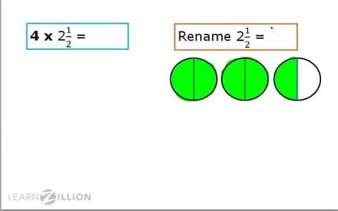 Multiplying Mixed Numbers by Renaming as Improper Fractions