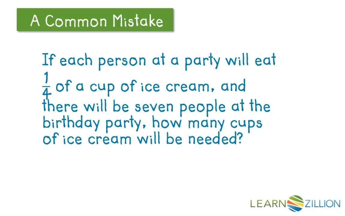 Multiplying Fractions by Whole Numbers: Solving Word Problems