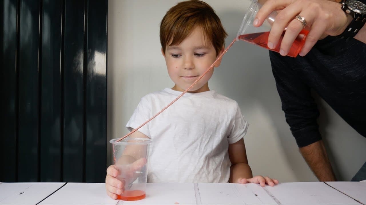 Science Experiment: Pouring Water Down a String