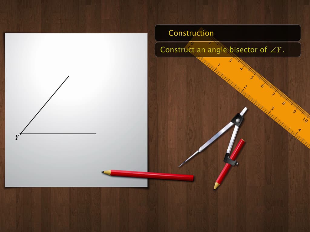 Construction of Angles and their bisectors