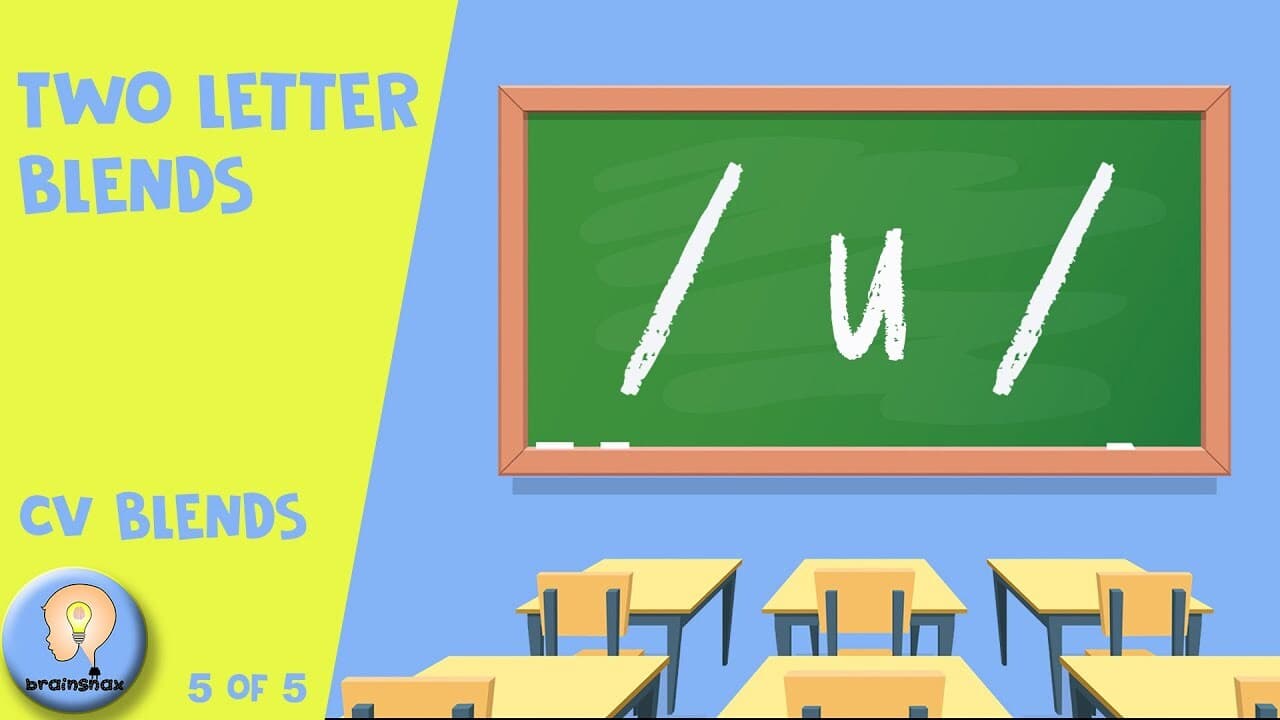 Two Letter Blends "u" | CV Blends | Early Phonics | 5/5