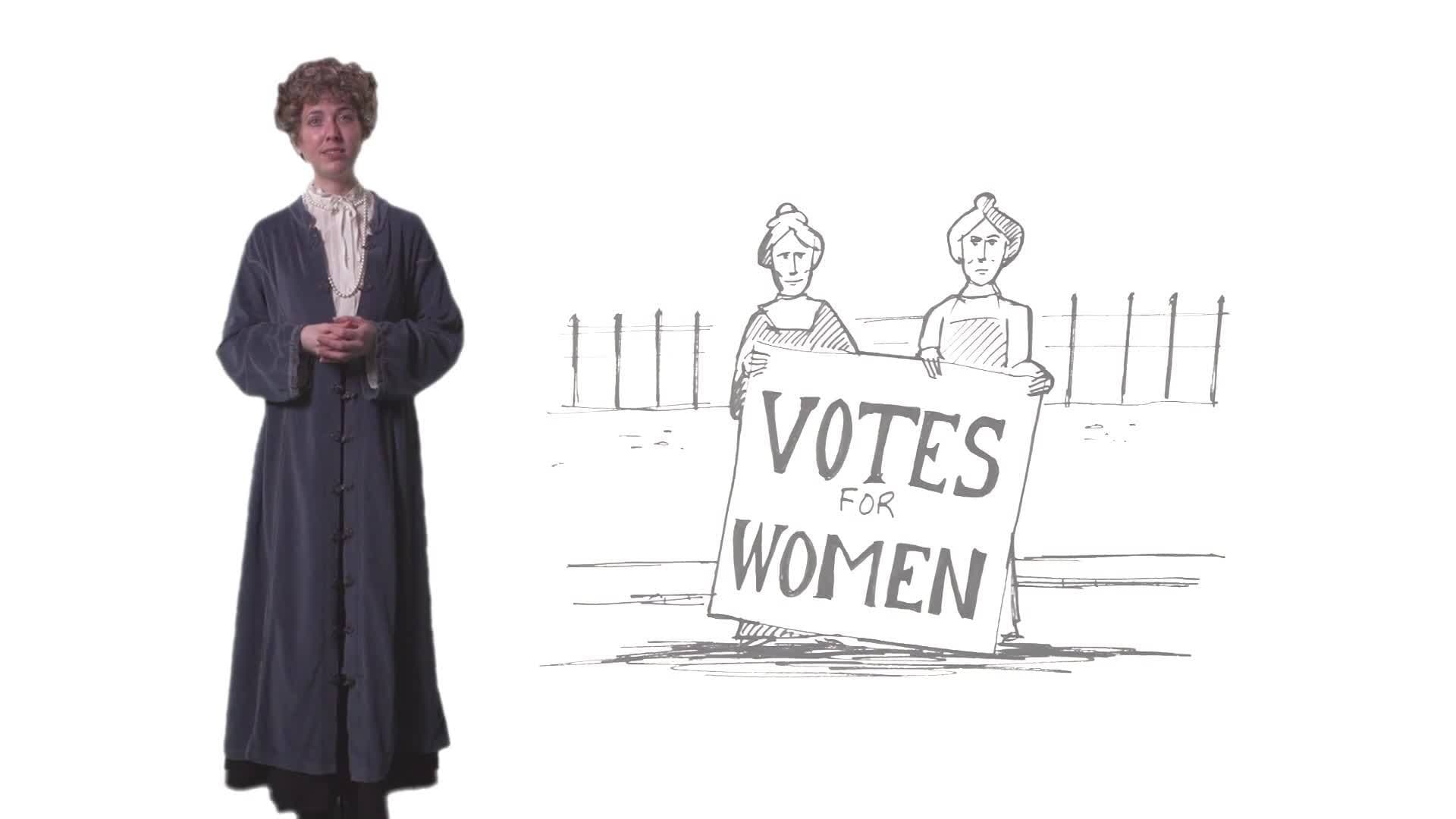 Emmeline Pankhurst and Winston Churchill